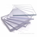 Feuille de polycarbonate clair antistatique pour panneau de fenêtre